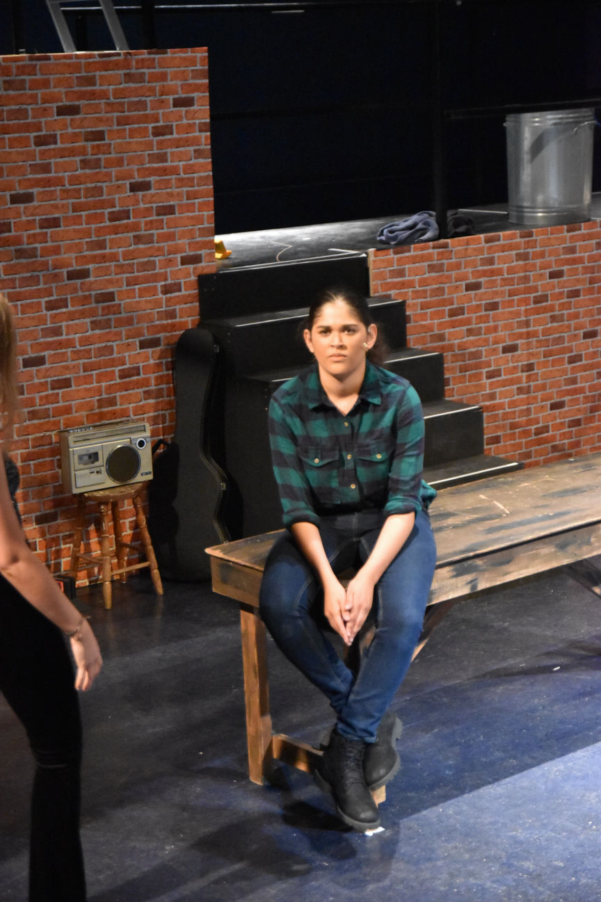 Actors man on stage in Theatre stage show 