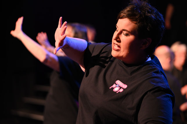 female concert performer 